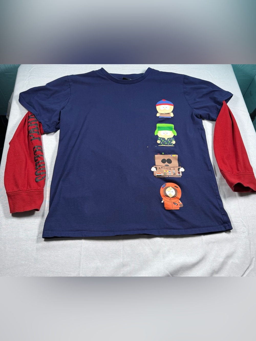South Park Alter Egos Twofer Long Sleeve Shirt Mens L Hot Topic Double Sided